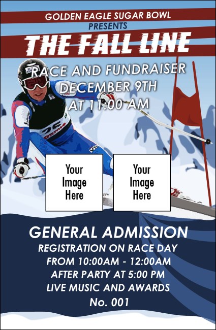 Ski Race Drink Ticket Product Front
