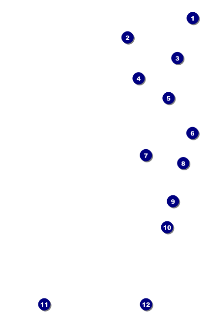Red and Silver Drink Ticket Front Field Markers