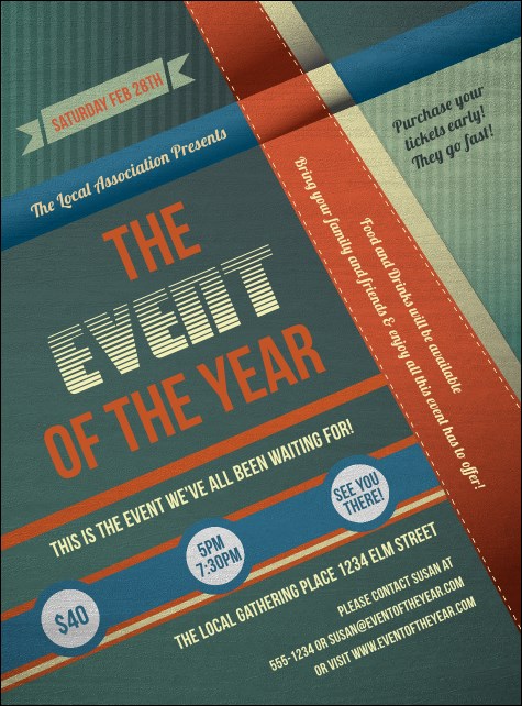 Retro Stripes Flyer Product Front