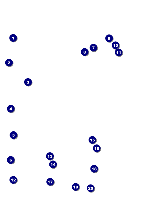 Retro Stripes Invitation Front Field Markers