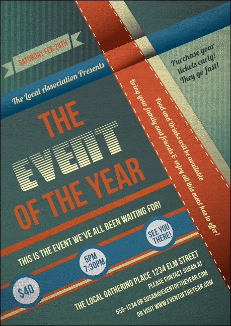 Retro Stripes Postcard Product Front