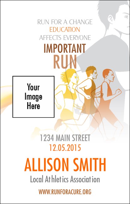 Run for a Cause (Yellow) VIP Event Badge Medium