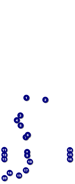 Football Lights Table Tent Front Field Markers