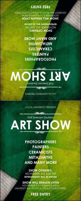 Abstract Table Tent Product Front