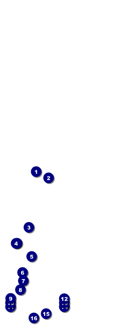 Bowling League Table Tent Front Field Markers