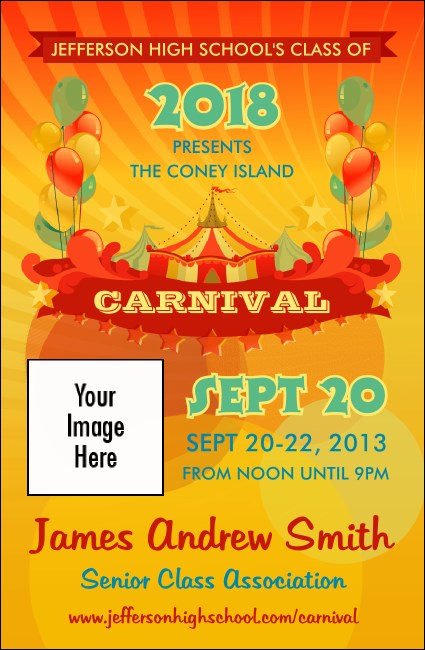 Carnival VIP Event Badge Small Product Front