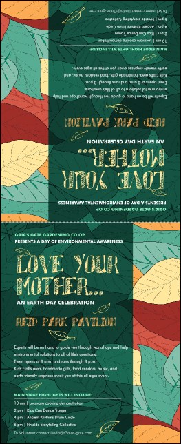 Earth Day Organic Table Tent Product Front