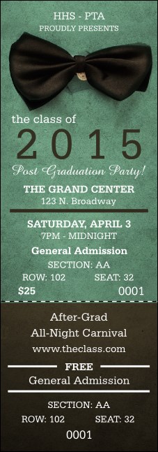 Bow Tie Reserved Event Ticket Product Front