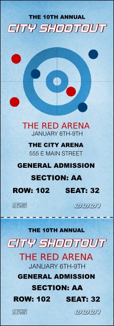 Curling Reserved Event Ticket Product Front