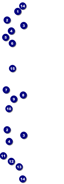 Sports Navy Event Ticket Front Field Markers
