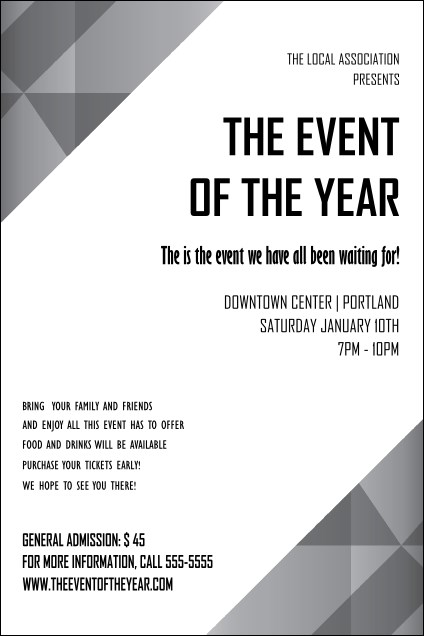 All Purpose  Corners Black and White Poster Product Front