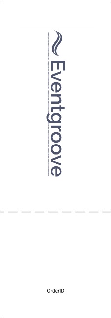 Your Photo Concert Blue Event Ticket Product Back