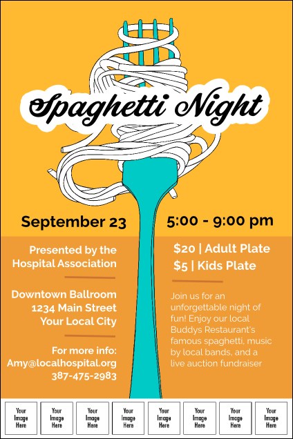 Retro Spaghetti Logo Poster Product Front
