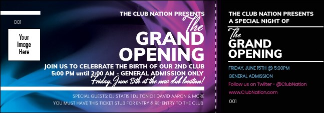 Fractal Wave Event Ticket 0007 Product Front