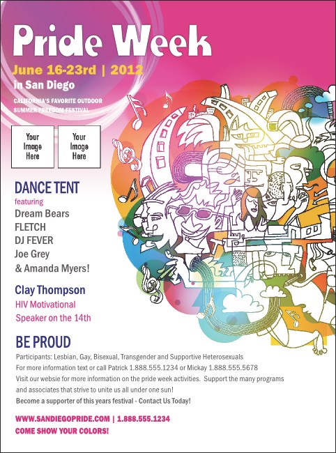 LGBT Pride Flyer Product Front