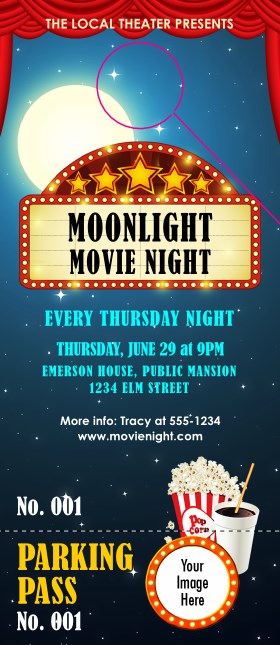 Movie Night Hang Tag Product Front