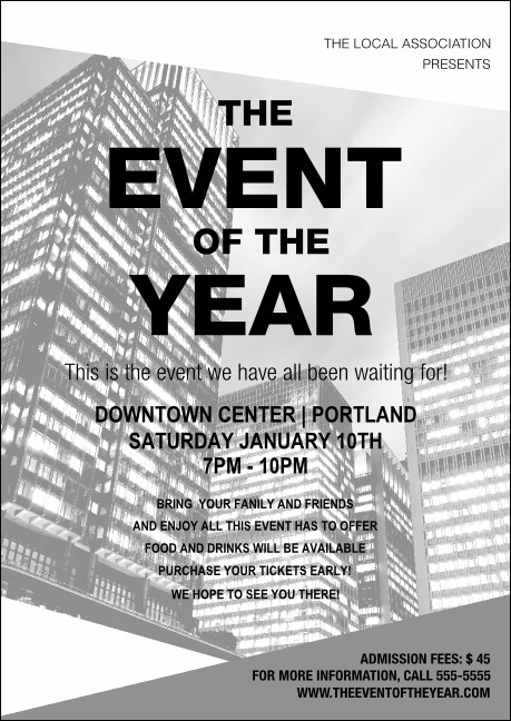 All Purpose buildings Black and White Postcard Mailer Product Front