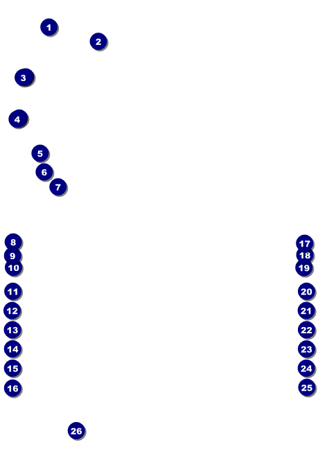 Basketball Court  Postcard Mailer Front Field Markers