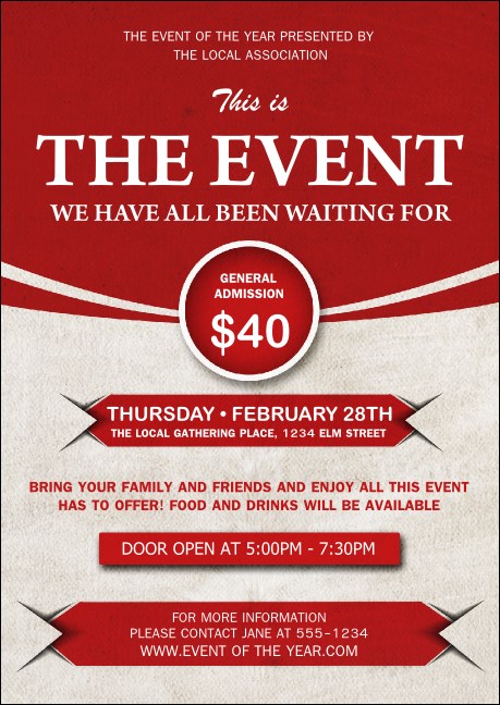 Red Postcard Mailer Product Front