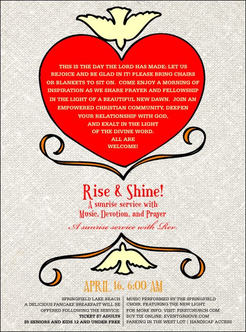 Big Heart Flyer Product Front