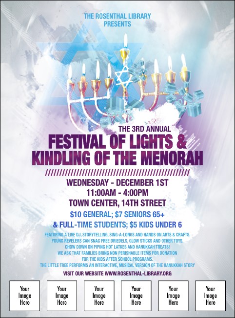 Hanukkah Abstract Flyer Product Front