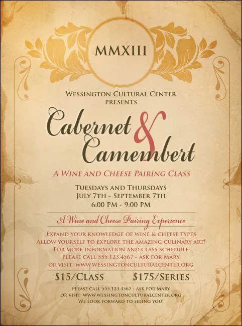 Year Parchment Paper Flyer Product Front