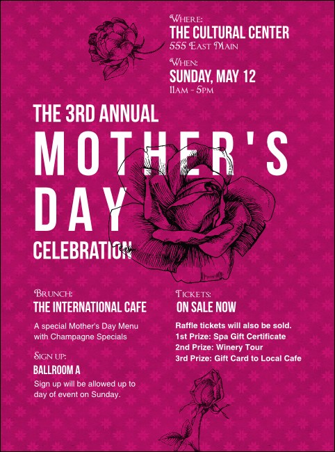 Stylish Rose Flyer Product Front