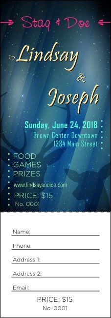 Stag and Doe Raffle Ticket Product Front