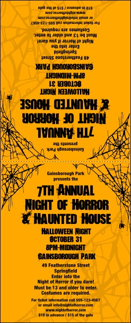 Spider Web Table Tent