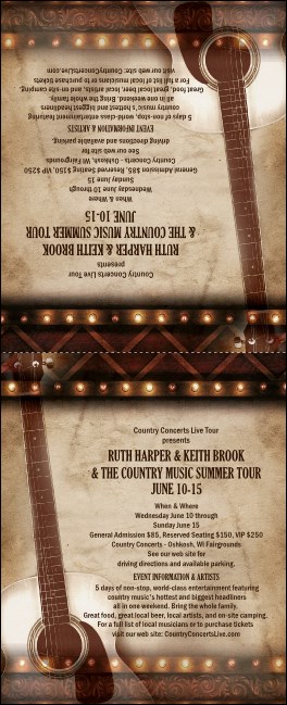 Natural Riffs Table Tent Product Front