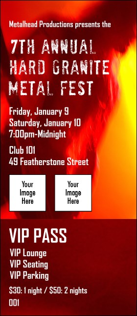 Heavy Metal VIP Pass Product Front