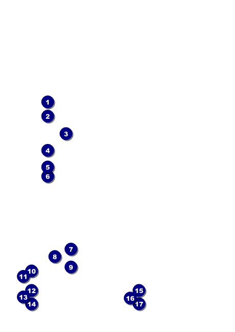 Birthday Party Geometric Postcard Mailer Front Field Markers