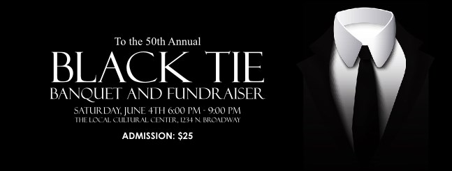 Black Tie Gala Facebook Cover