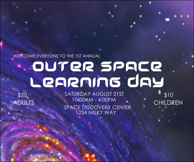 Outer Space Facebook Post