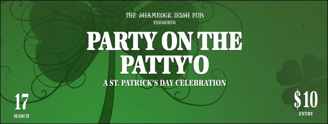 St. Patrick&#39;s Day Shamrock Facebook Cover