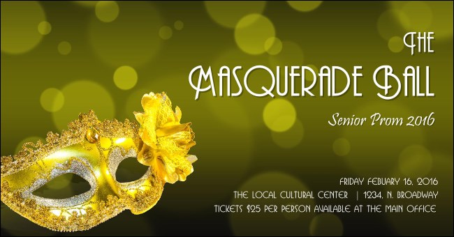 Masquerade Ball 2 Facebook Ad