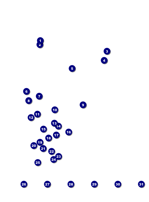 Calgary Flyer Front Field Markers