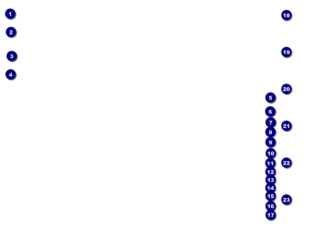 Hollywood Flyer (Black and white) Front Field Markers
