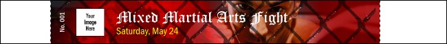 Mixed Martial Art Premium Synthetic Wristband Product Front