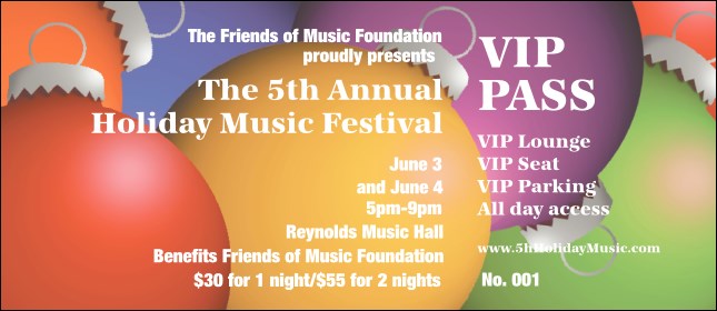 Christmas Decoration VIP Pass