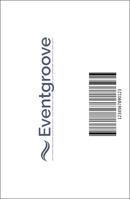Abstract Lights VIP Event Badge Small Product Back