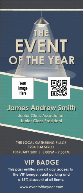 All Purpose Lights VIP Event Badge Large