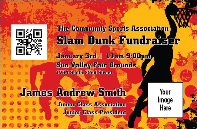 Basketball VIP Event Badge Small