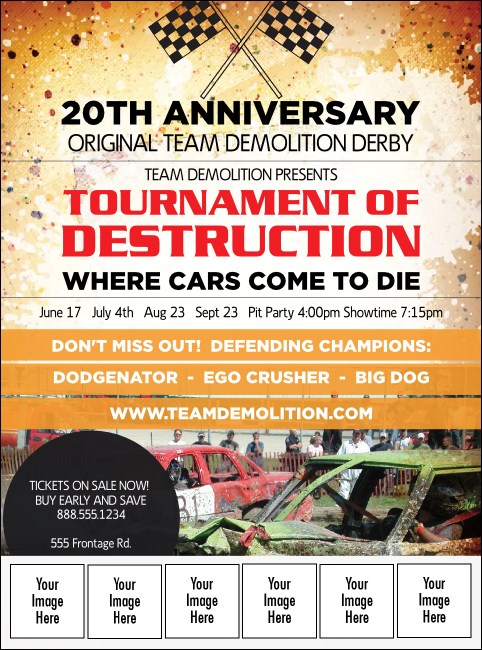 Crash Zone Logo Flyer Product Front