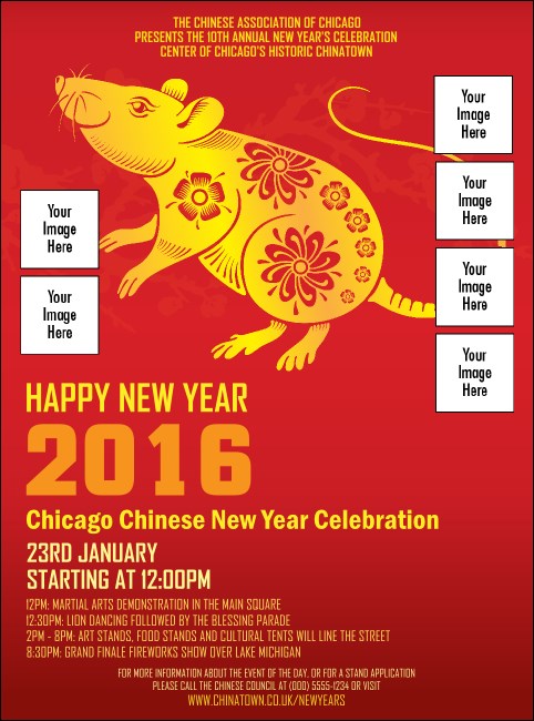 Chinese New Year Rat Flyer Product Front