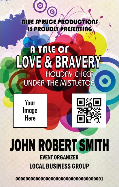 Color Circle VIP Event Badge Medium