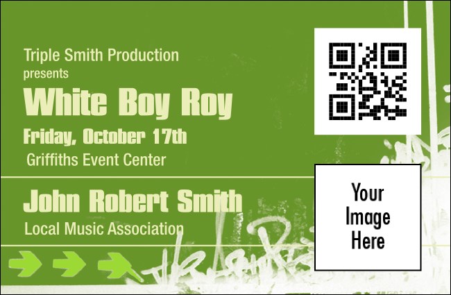 Hip Hop Green VIP Event Badge Small