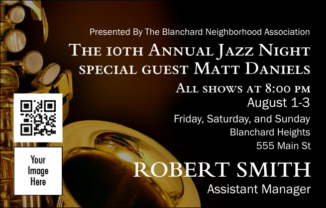 Jazz  VIP Event Badge Medium Product Front