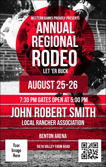 Modern Rodeo VIP Event Badge Medium