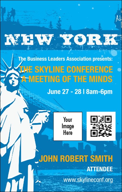 New York VIP Event Badge Small